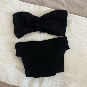 Black One Size Bikini Set